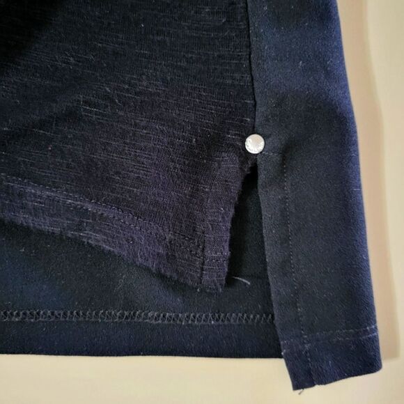 Calvin Klein Women's Black V-neck Short Sleeve Pullover Top - Picture 8 of 12